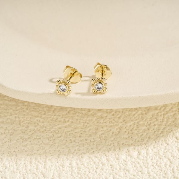Sparkly Bubble Stud Earrings